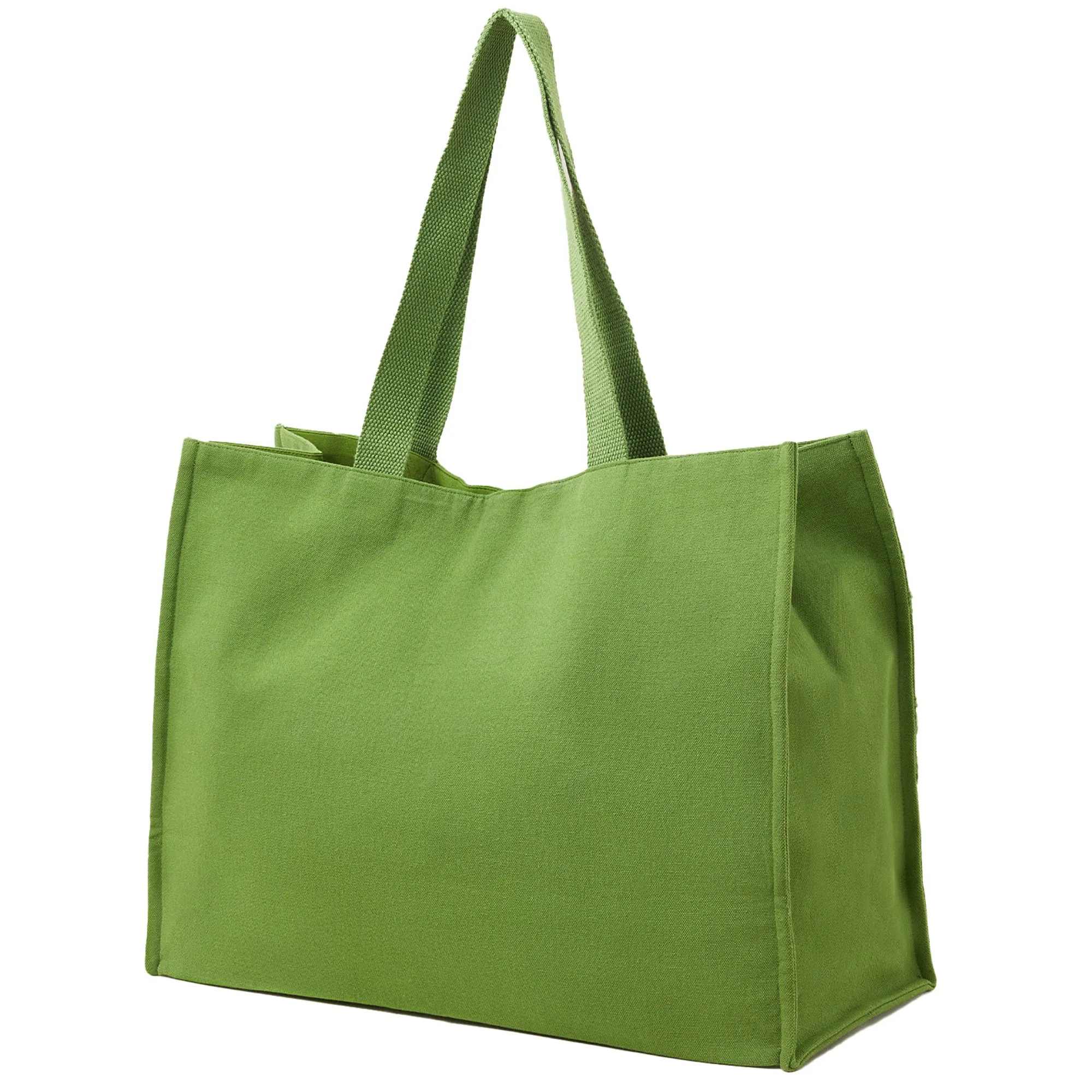 Accessorize London Women's Green Embroidered Book Tote