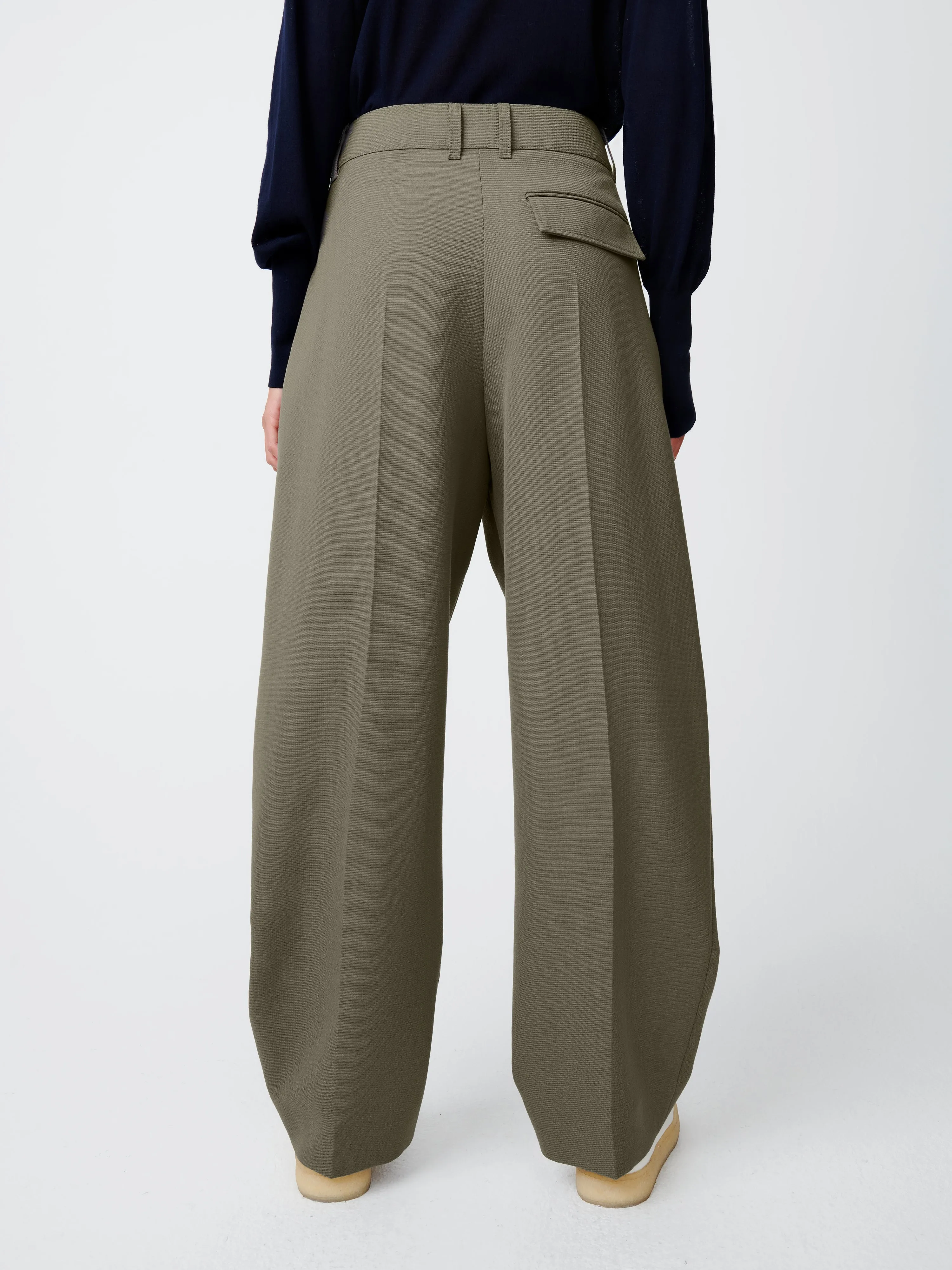 Acuna Wool Pant in Reed