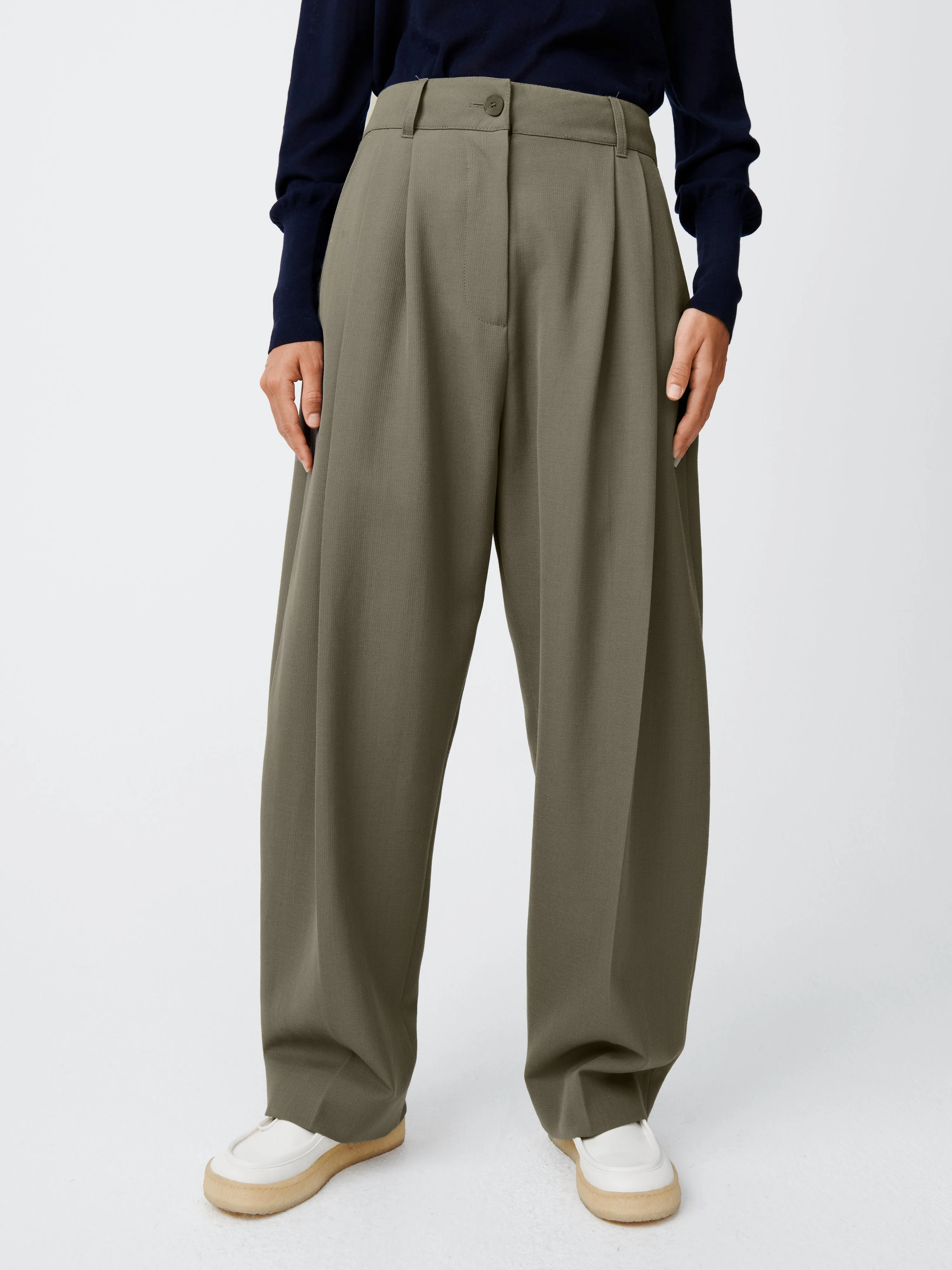 Acuna Wool Pant in Reed