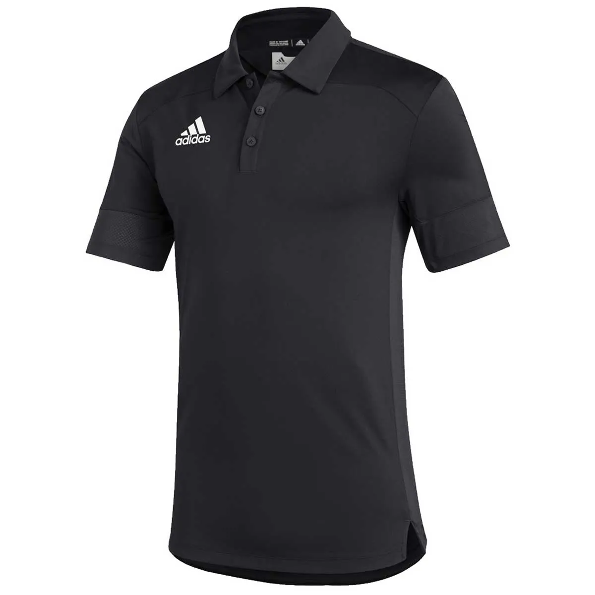 adidas Men's Black/White Under The Lights Coaches Polo