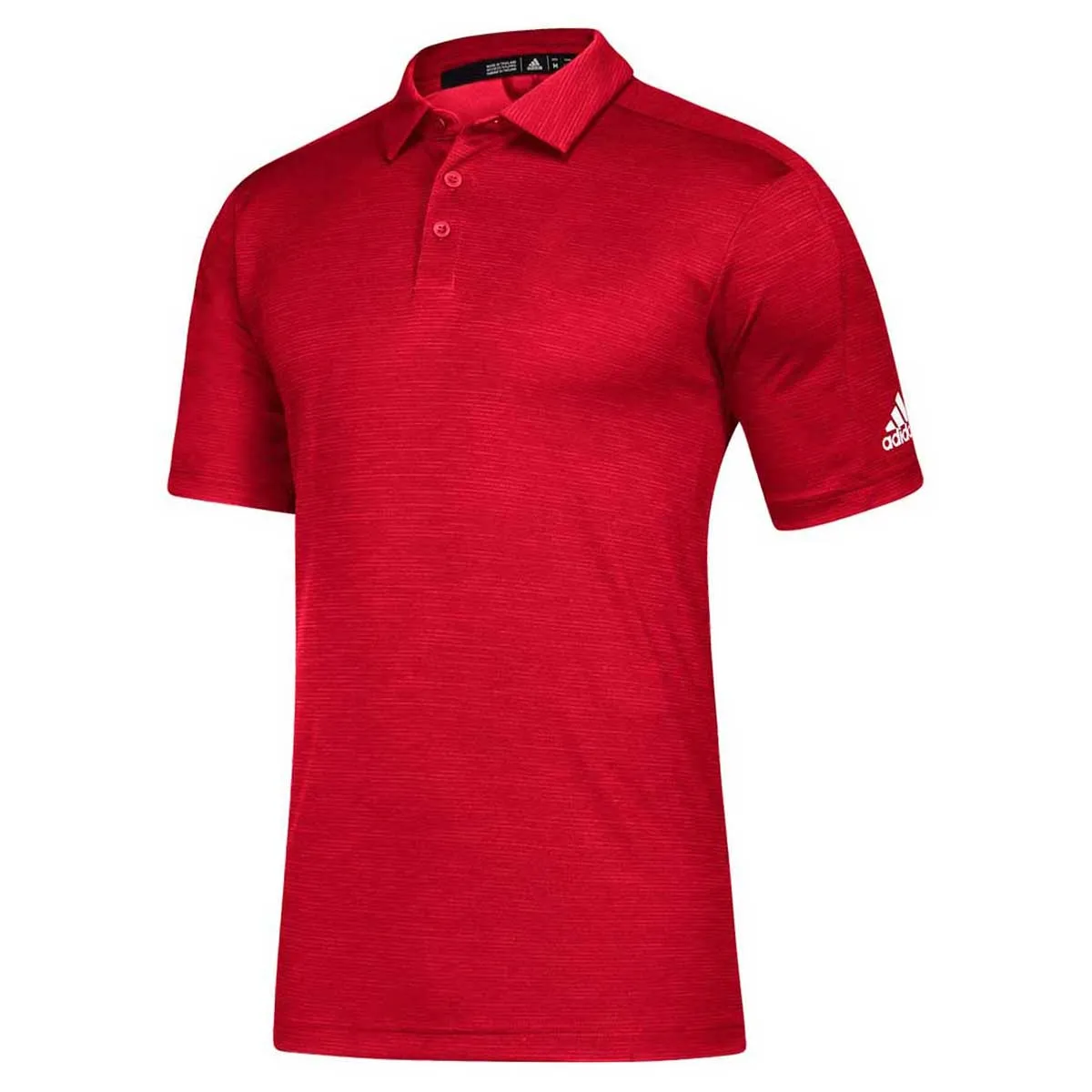 adidas Men's Power Red Melange/White Game Mode Polo