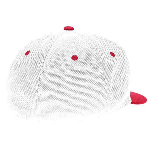 adidas Men's Red Mesh Flat Visor Flex