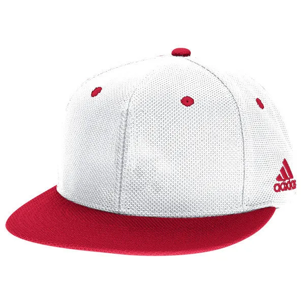 adidas Men's Red Mesh Flat Visor Flex