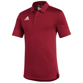 adidas Men's Team Power Red/White Under The Lights Coaches Polo