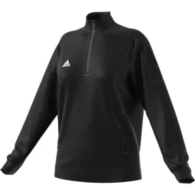 adidas Women's Black Melange Team Issue Quarter Zip