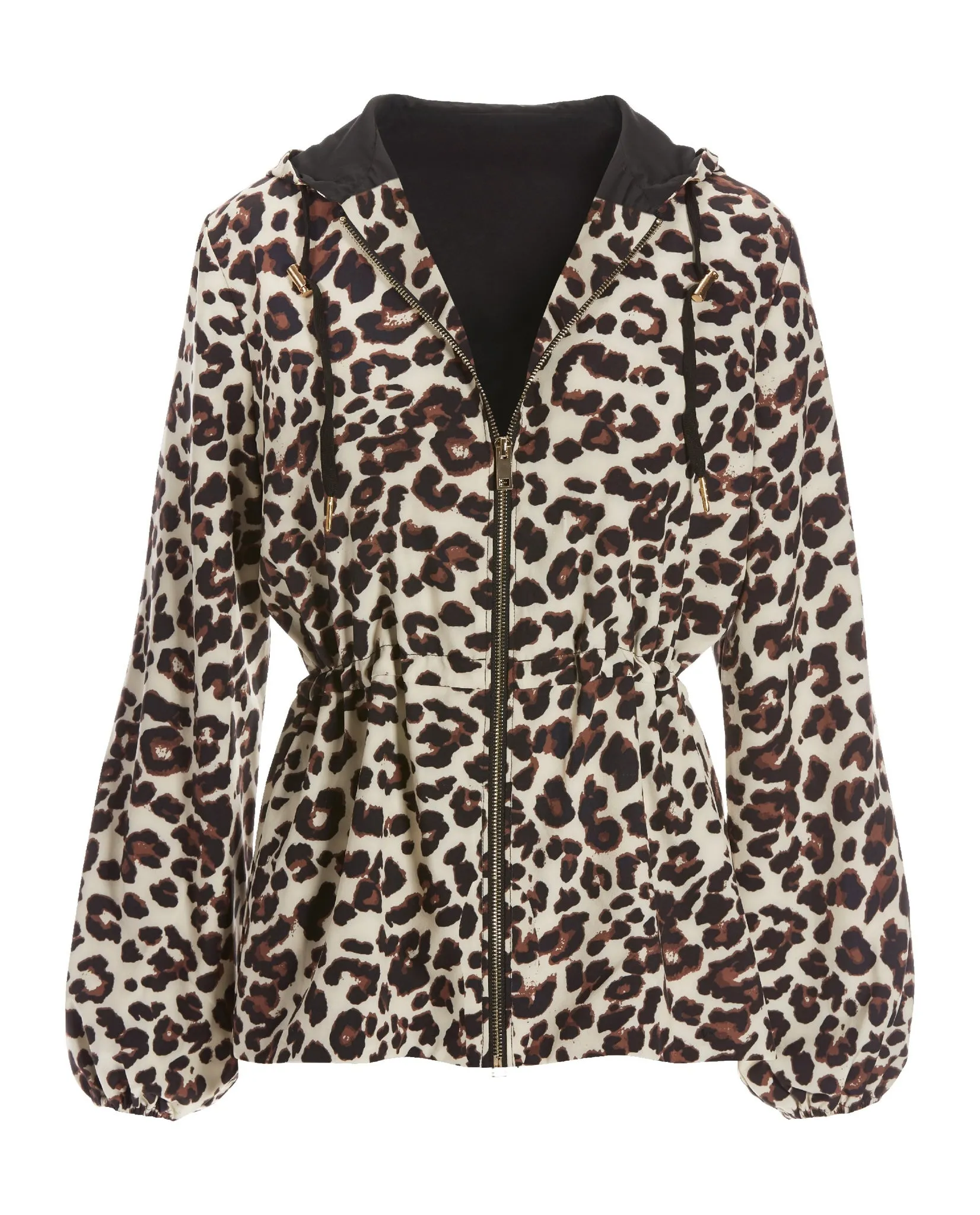 Animal Print Windbreaker Jacket Multi