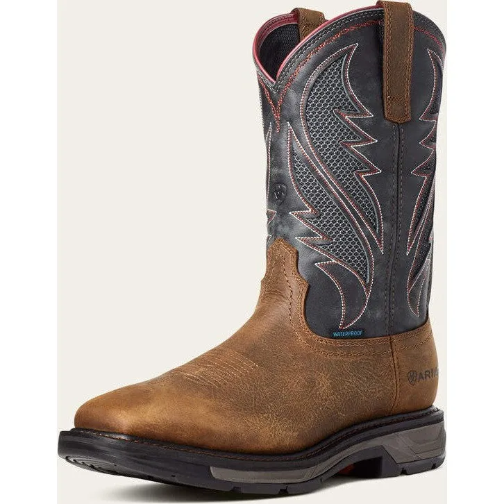 Ariat Men's WorkHog Xt VenTek Soft Toe Western Work Boot -Brown- 10035984