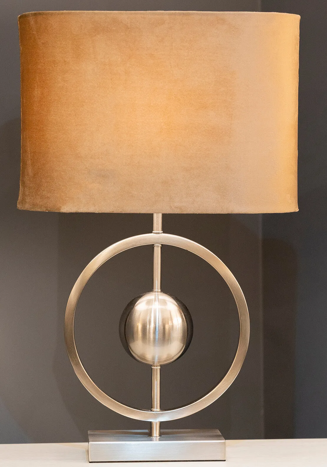 Aurora Table Lamp Satin Silver