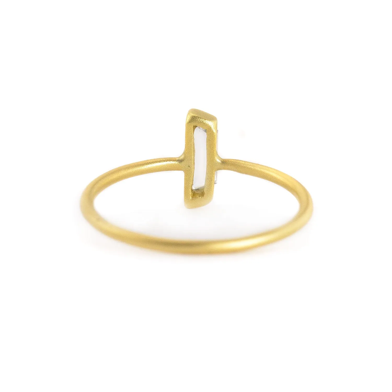 Baguette Diamond Stacking Ring by Marion Cage