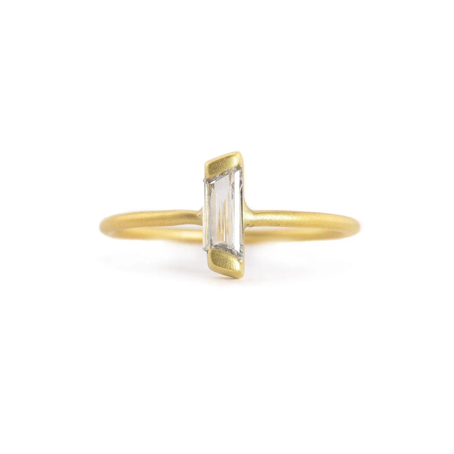 Baguette Diamond Stacking Ring by Marion Cage