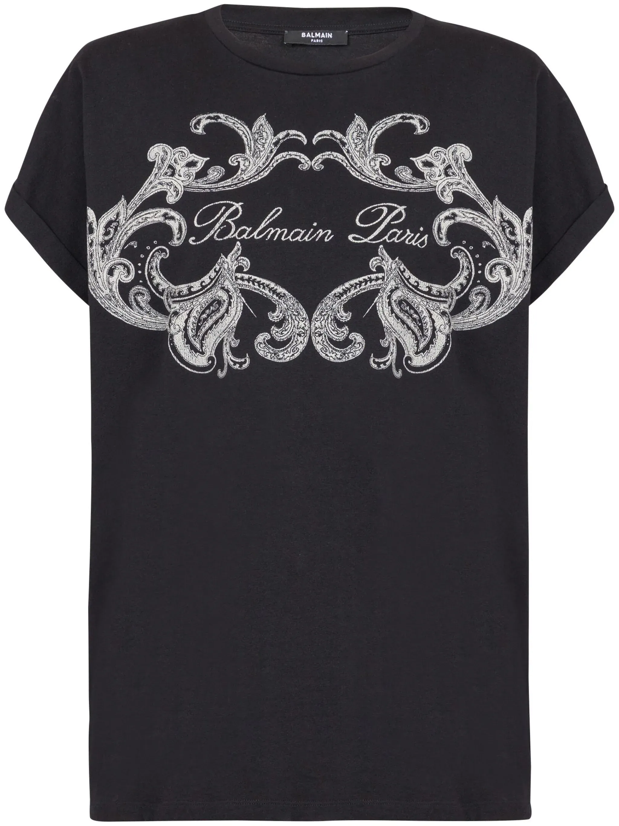 Balmain Signature Paisley Print Tee