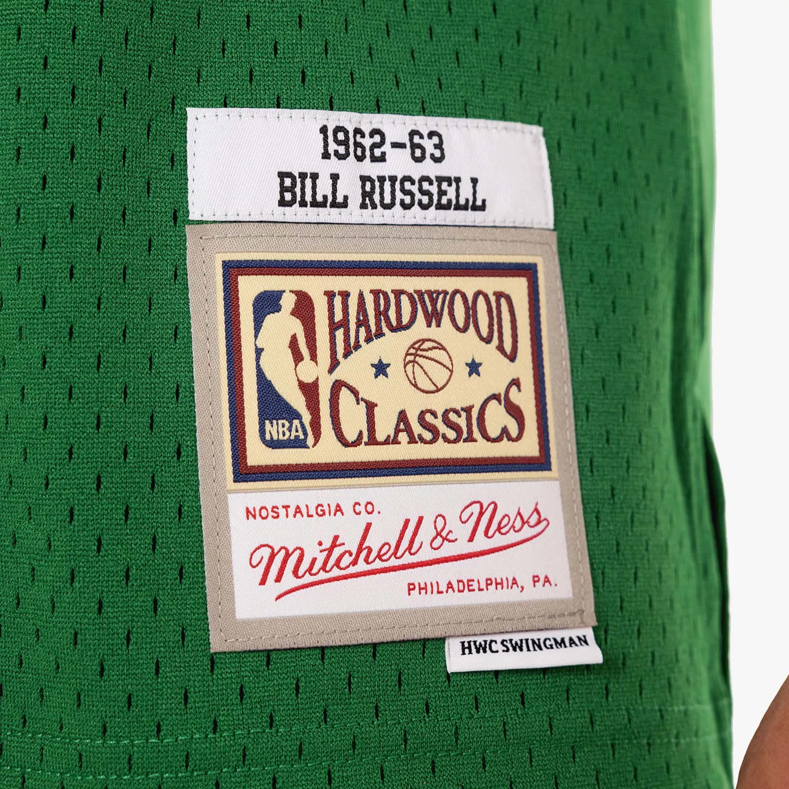 Bill Russell Boston Celtics 62-63 HWC Swingman Jersey - Green