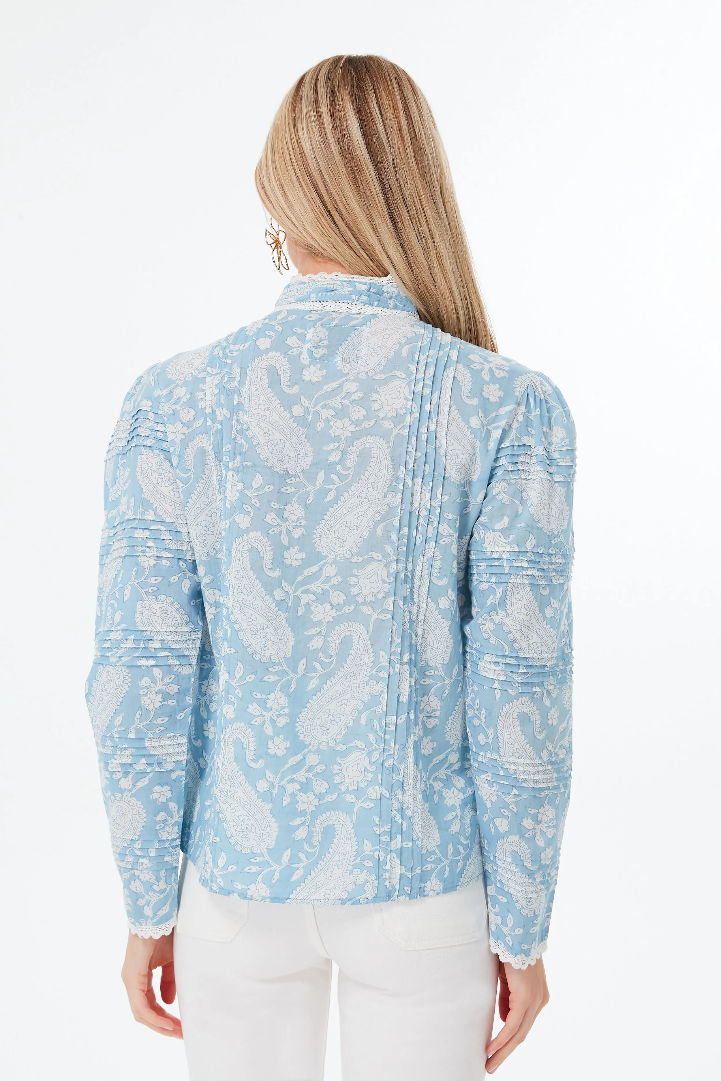 Blue Paisley Priya Shirt