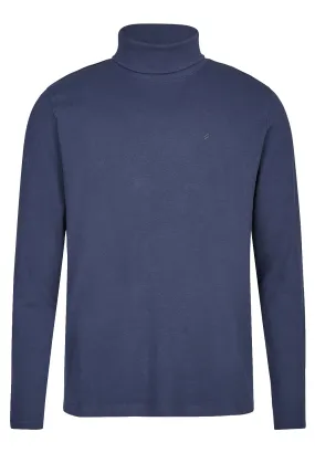 Blue Rollneck Knit Jumper