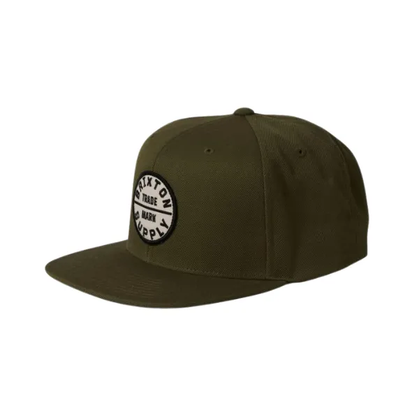 Brixton Oath III Snapback - Olive Surplus/Whitecap