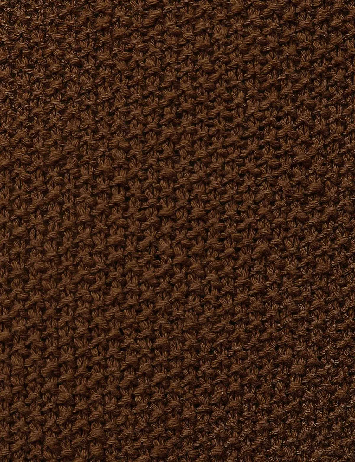 Brown Crochet-Knit Tank