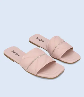 BW7342-TEA PINK-Women Casual Slipper