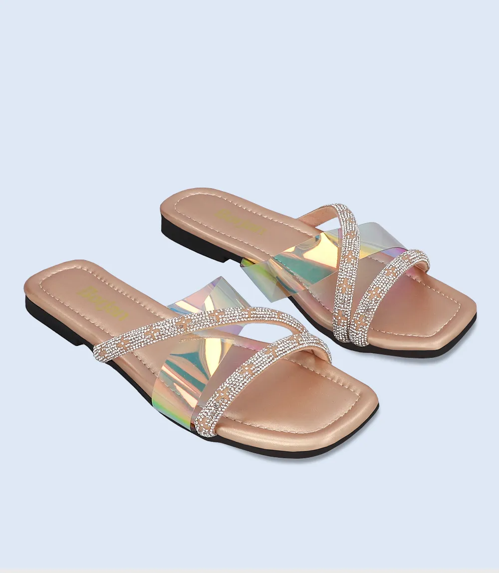 BW8360-ROSE-GOLD-Women Casual Slipper