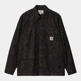 Carhartt WIP Mens Charter Paisley Print Shirt - Plant