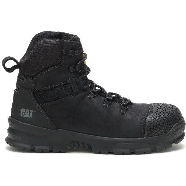 CAT Men's Accomplice X Steel Toe WP Work Boot - Black - P91329