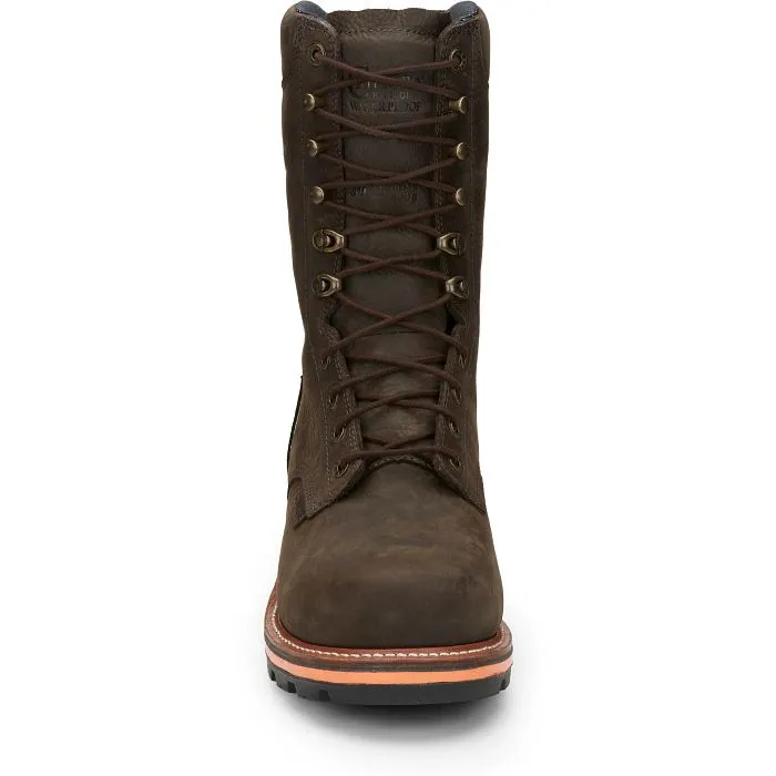 Chippewa Men's Thunderstruck 10 Nano Comp Toe Work Boot Brown- TH1031