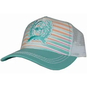 Cinch Women's Logo Patch Stripe Snap Back Cap