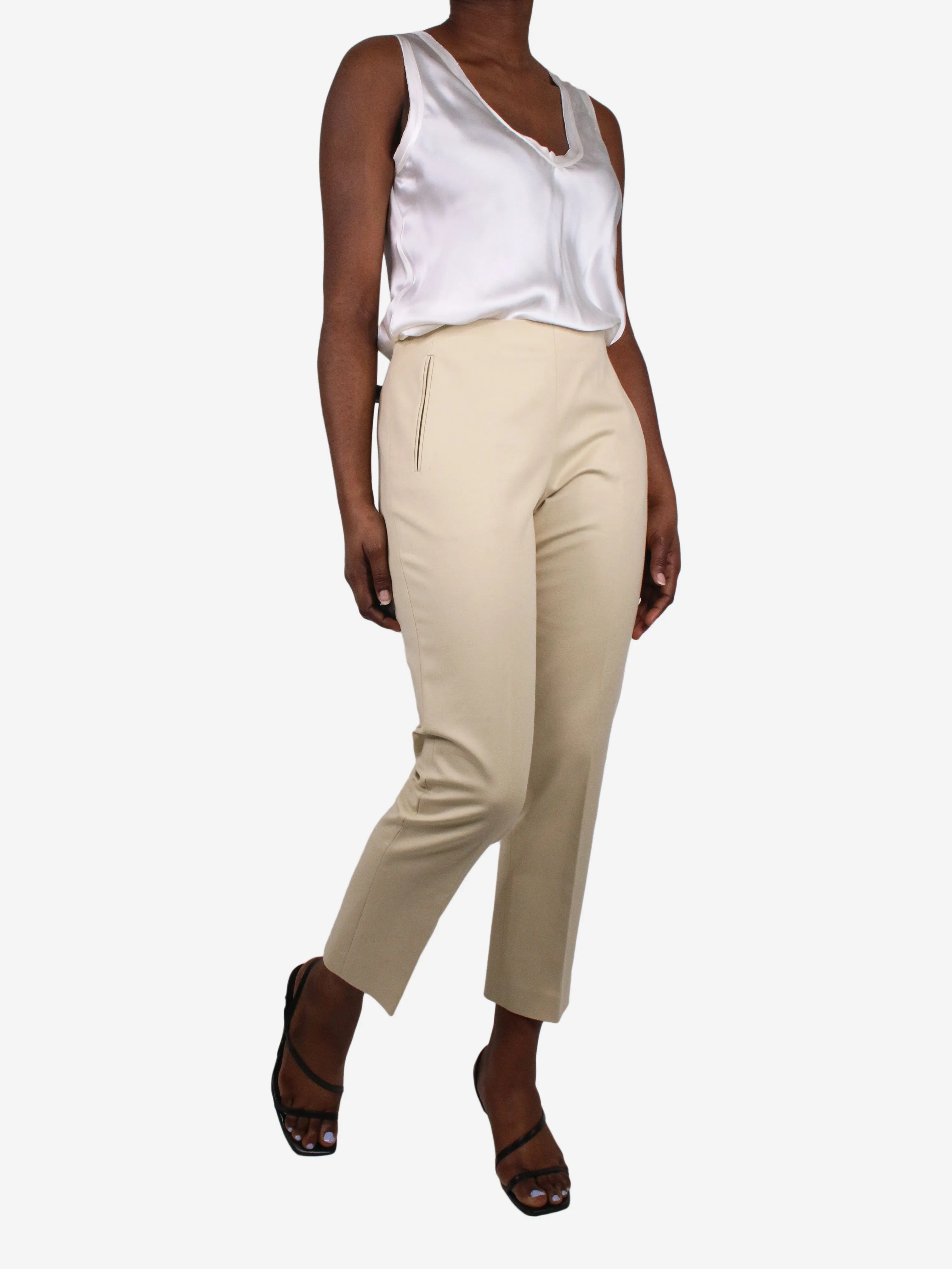 Cream trousers - size US 6