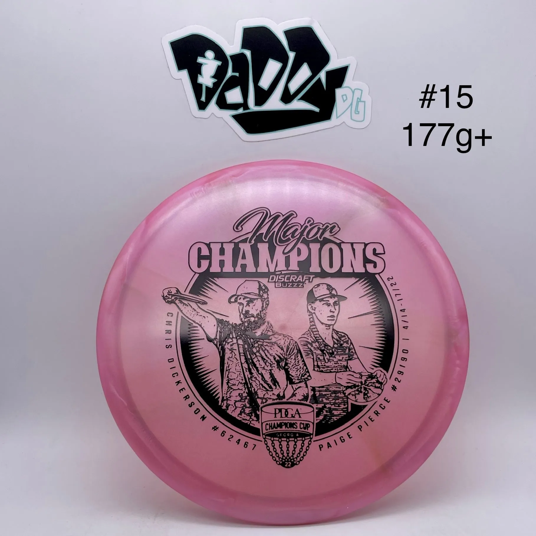 Discraft Z Swirl 2022 Tour Series Champions Cup Buzzz Midrange