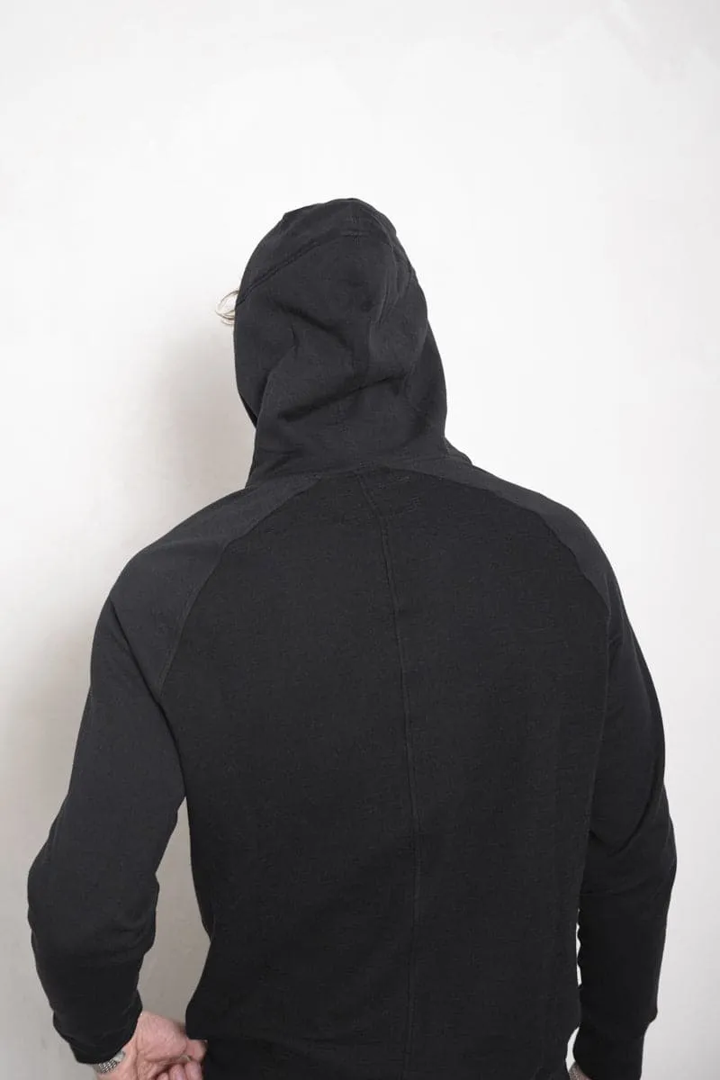 Hannibal | Felice | Weicher Pullover mit Kapuze aus Baumwolle in schwarz