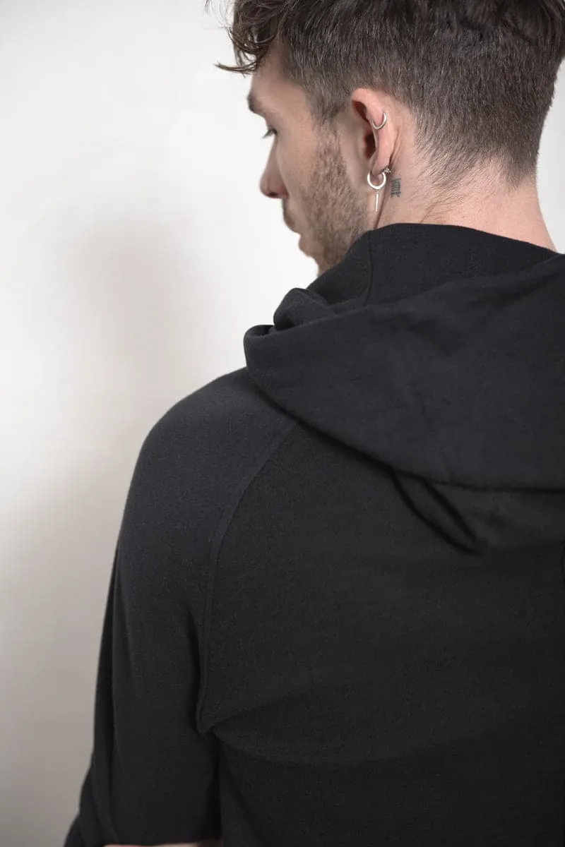 Hannibal | Felice | Weicher Pullover mit Kapuze aus Baumwolle in schwarz