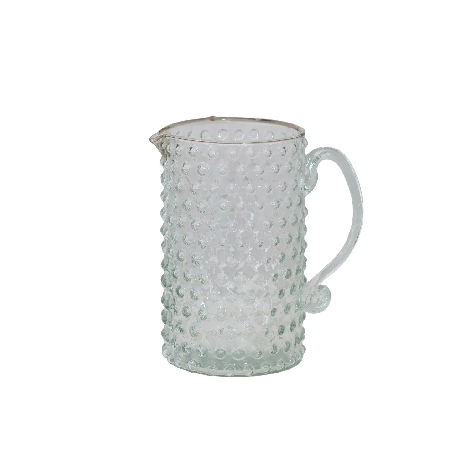 HOBNAIL GLASS PITCHER