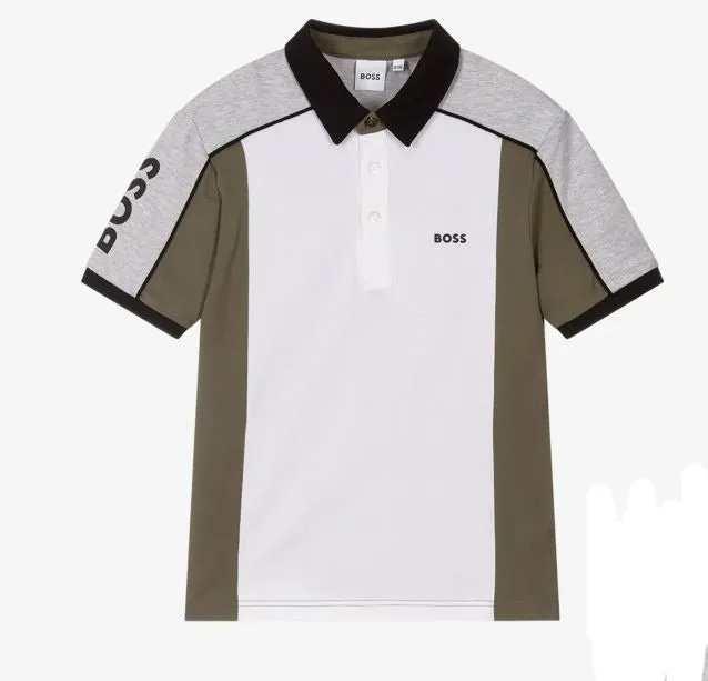 Hugo Boss Boys Polo w/logo_ Grey J28095A-A32