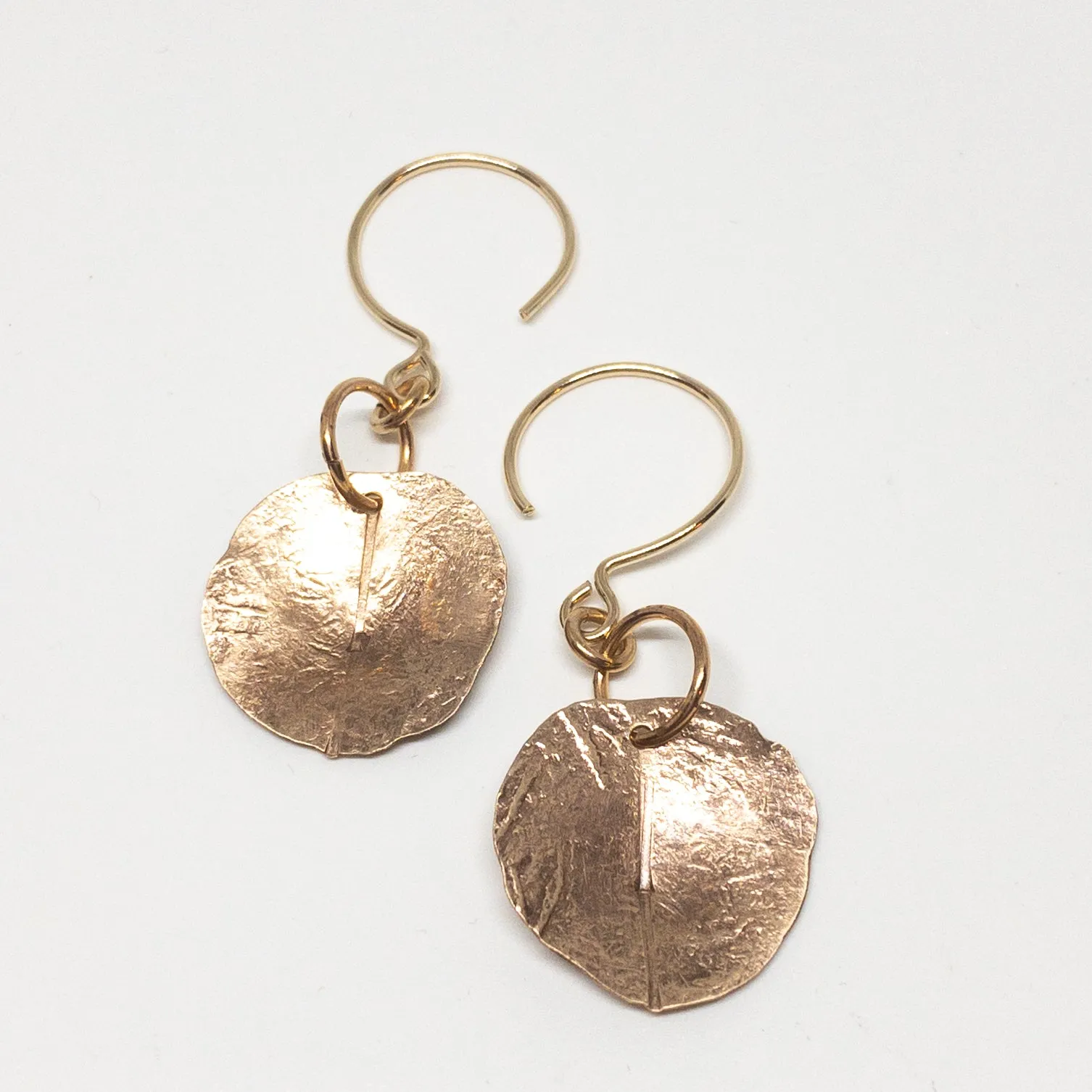 Kanso Disc Earrings - Bronze