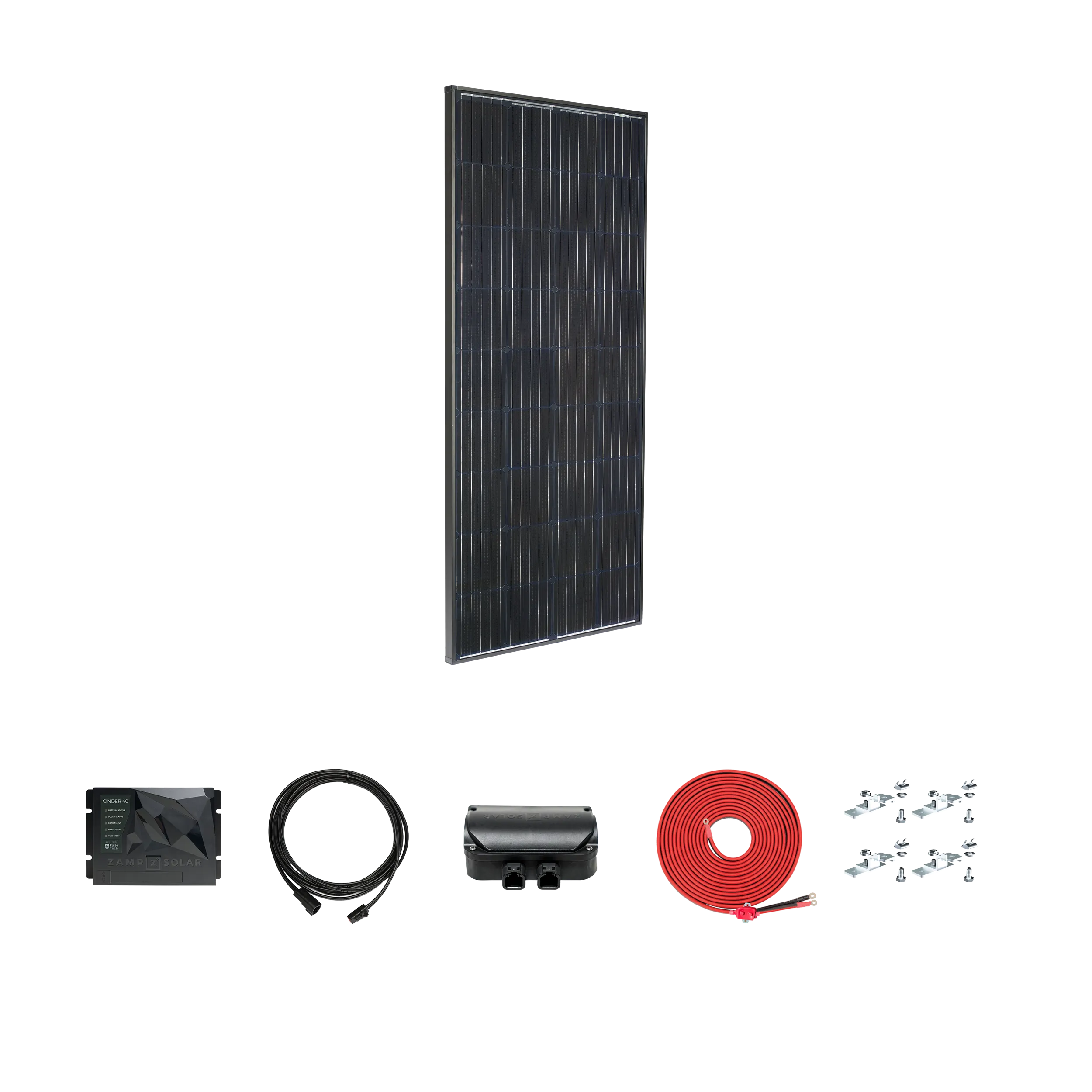 Legacy Black 190 Watt Solar Panel Cinder 40 Deluxe Kit