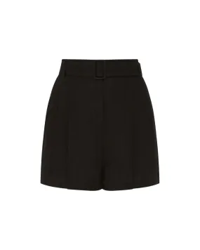 Linen Pleated Short (Black)