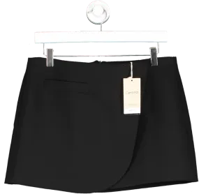 MANGO Black Wrap Mini Skirt UK 12