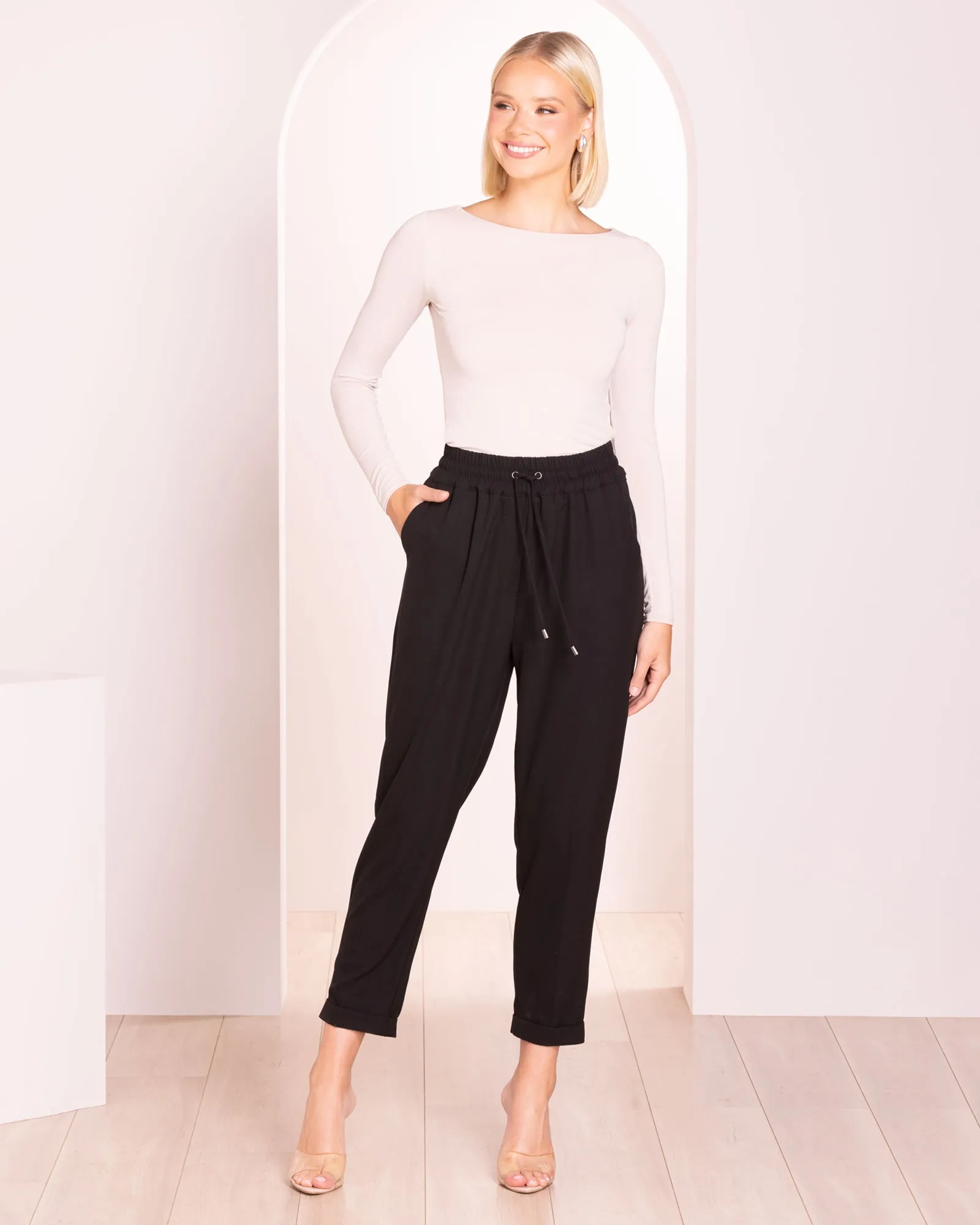 Marcelle Elastic Waist Pant