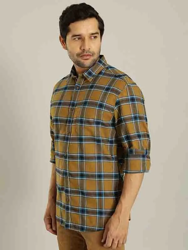 Men Checked Full Sleeve Cotton Shirt