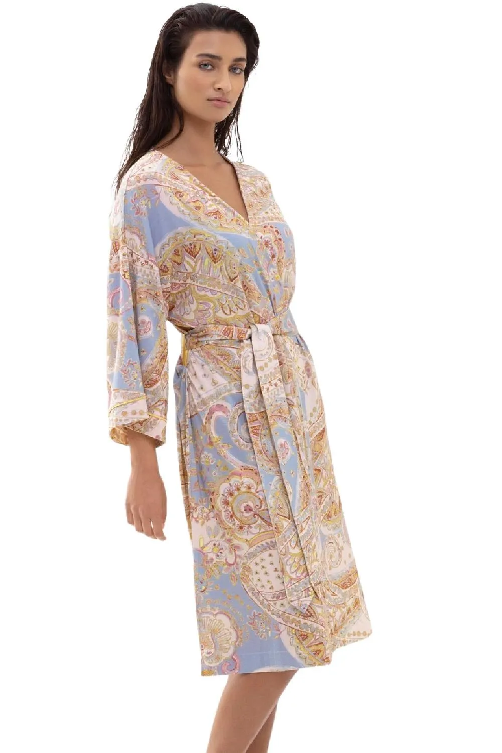 Mey BENTE Kimono Coat, Sky Blue (16329)