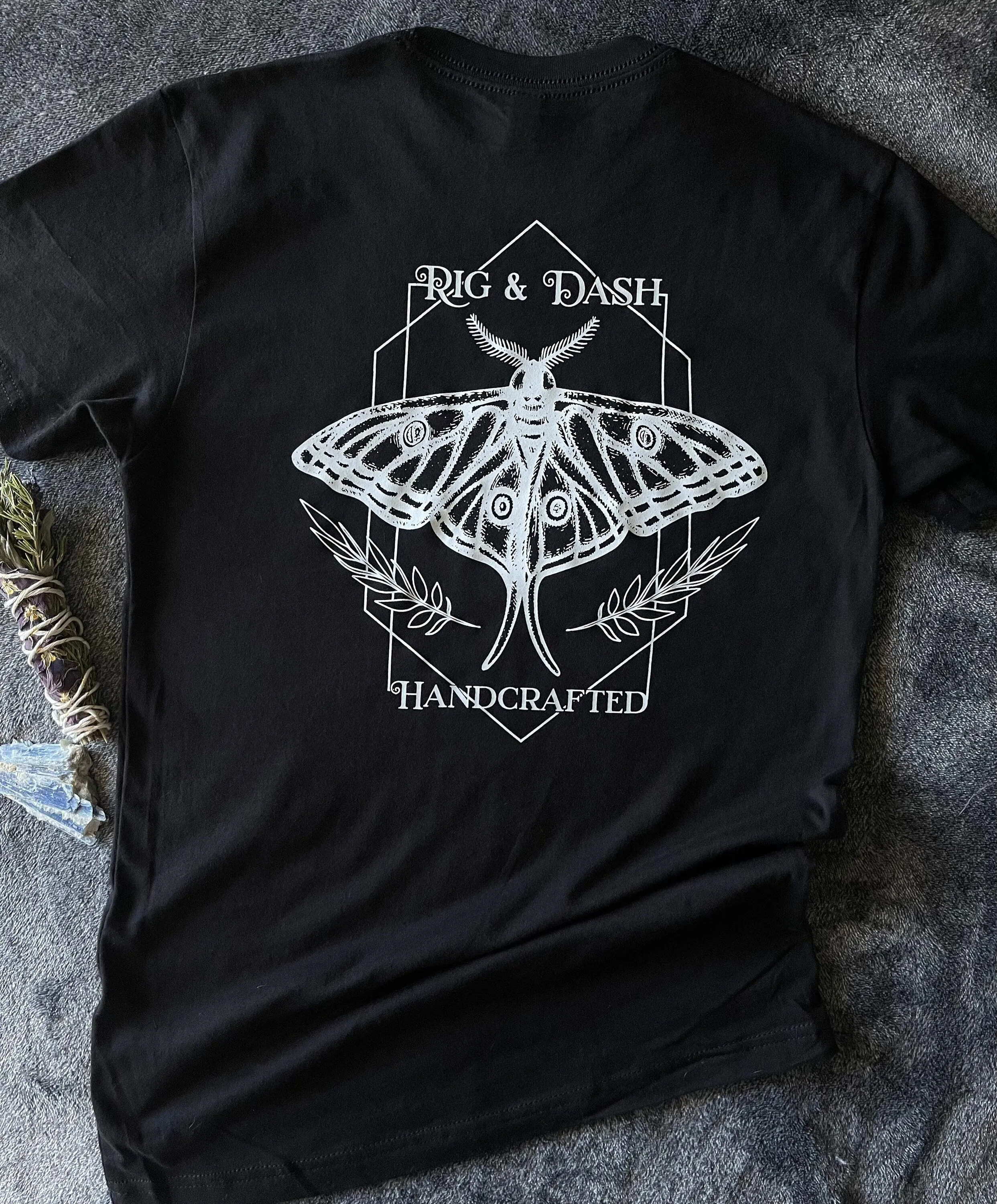 Moth Logo tee Rig&Dash Handcrafted