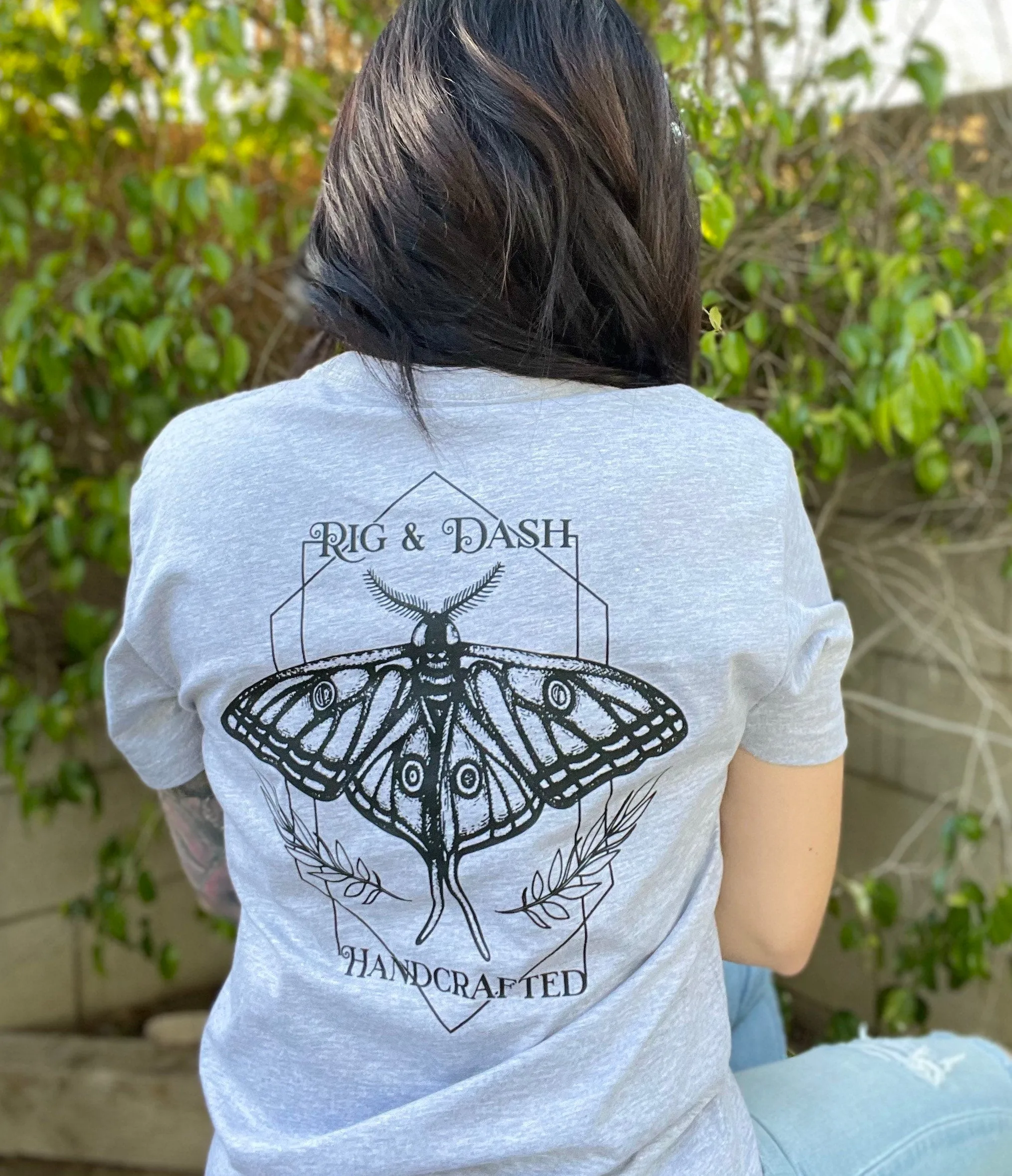 Moth Logo tee Rig&Dash Handcrafted