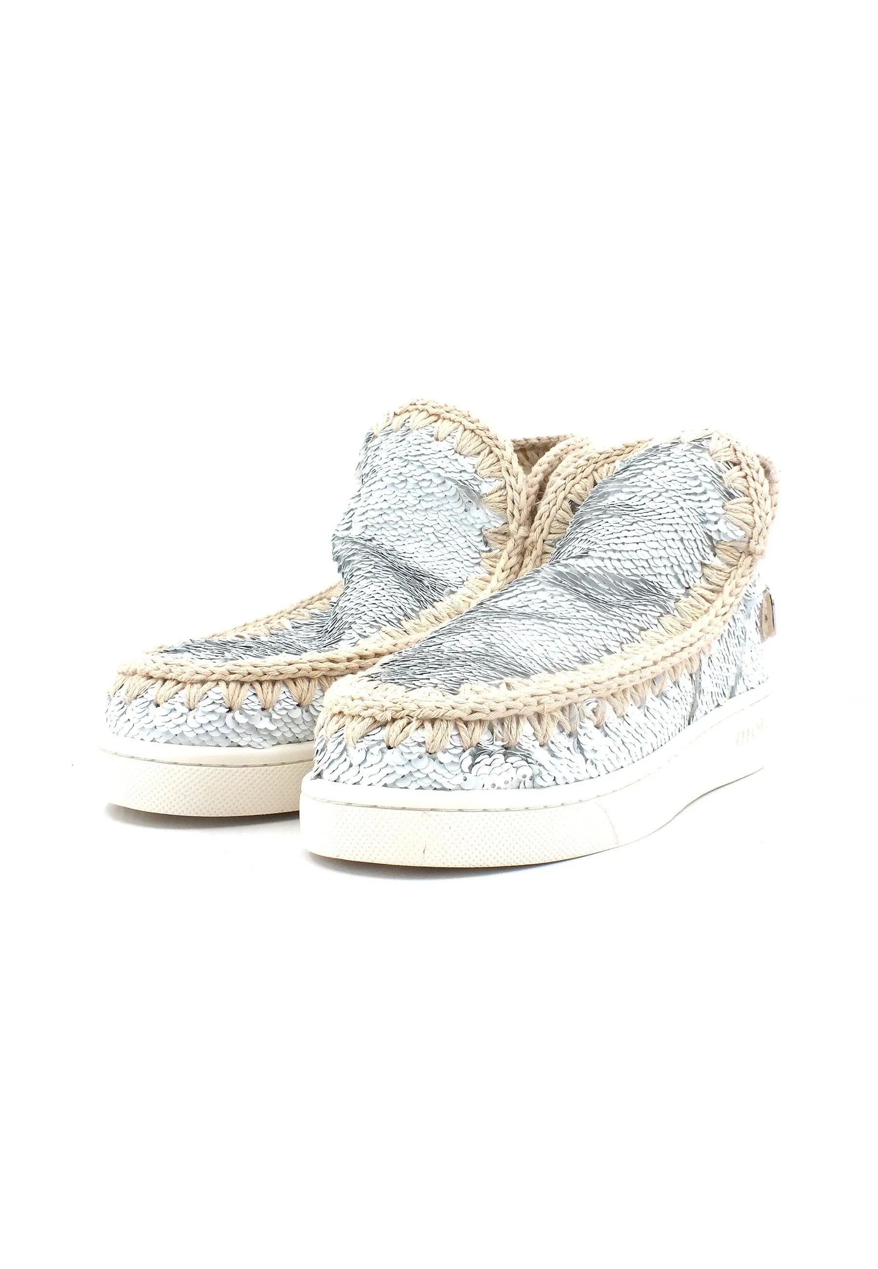 MOU Summer Eskimo Stivaletto Donna White Silver MU.SW211001G