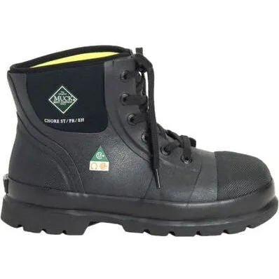 Muck Men's Chore Classic 6" Steel Toe WP PR Work Boot- Black- C6ST-CSA