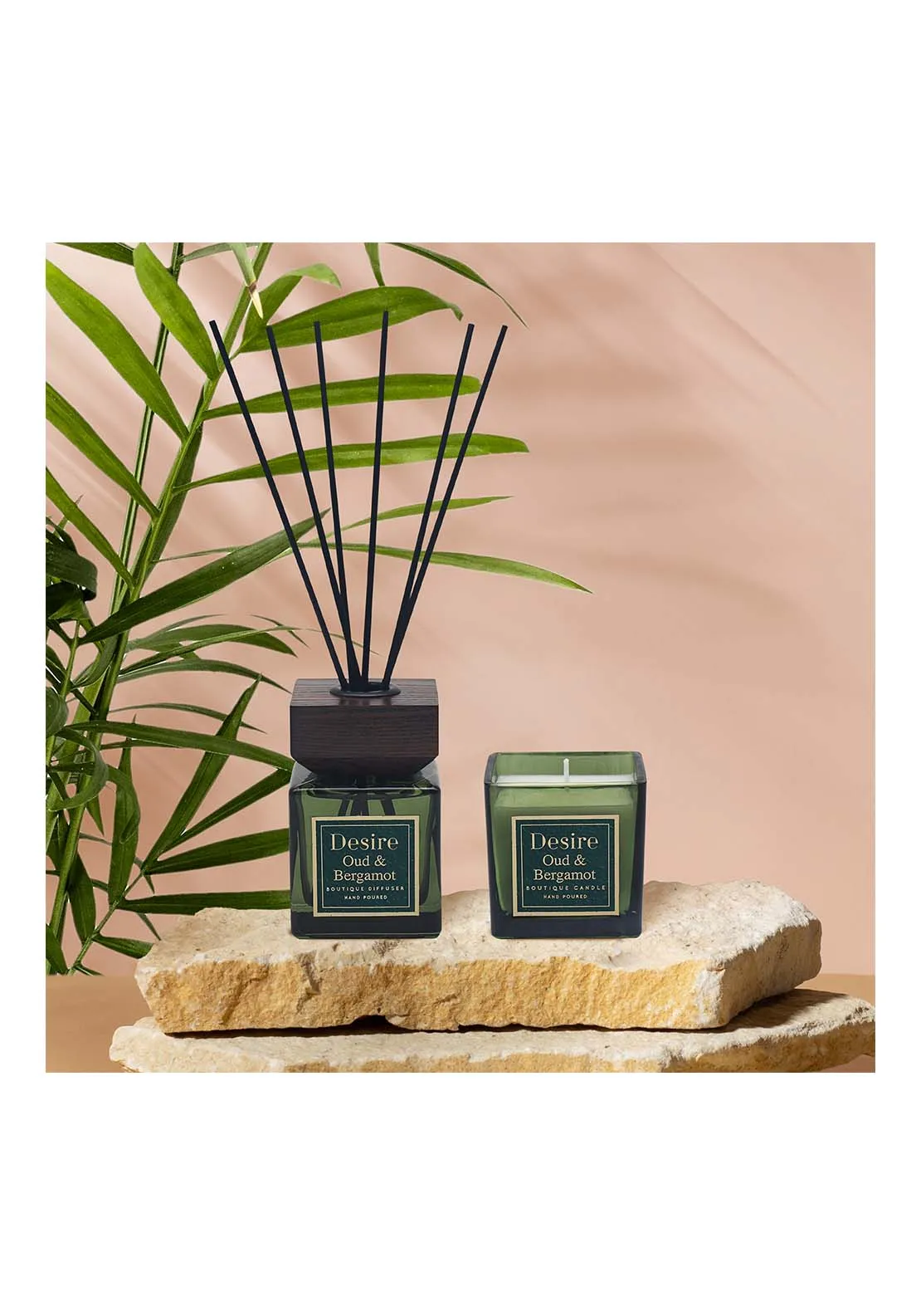 Oud Bergamot Candle & Diffuser Set