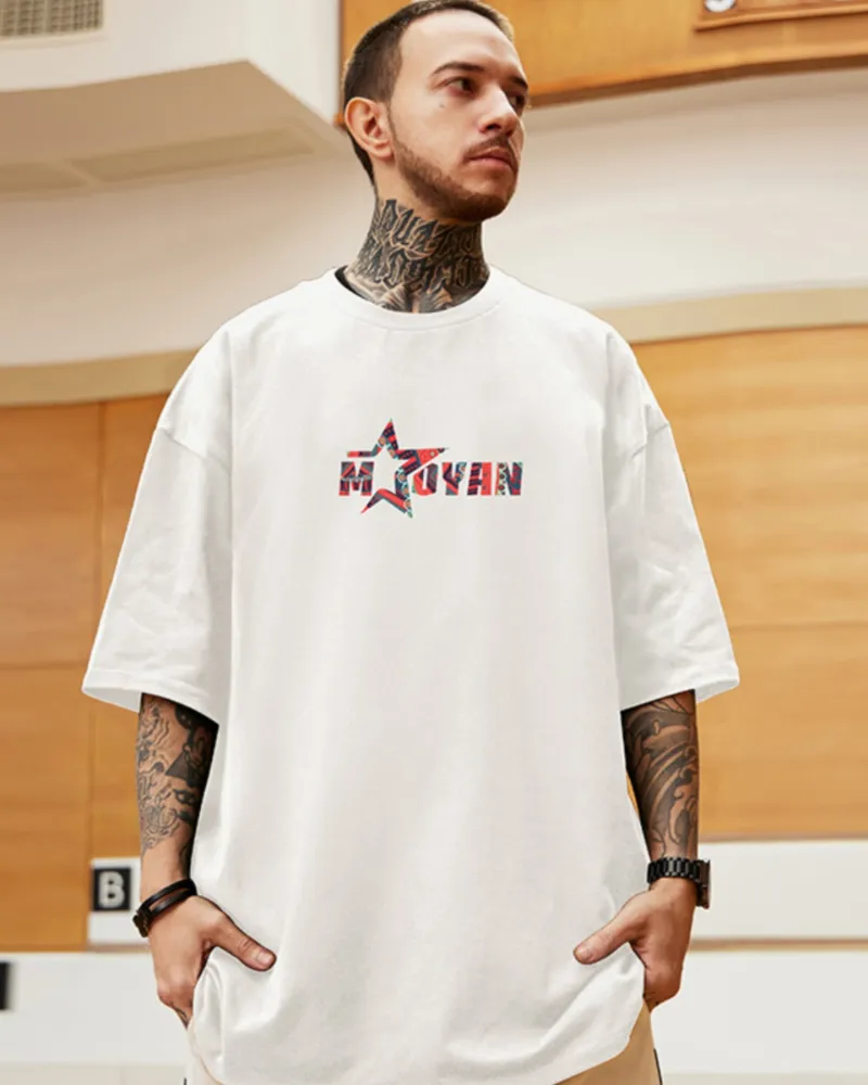 Oversize Streetwear Paisley Pattern T-Shirt