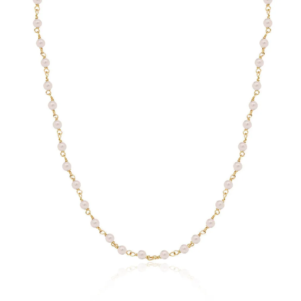 Pearl Bead Chain Necklace