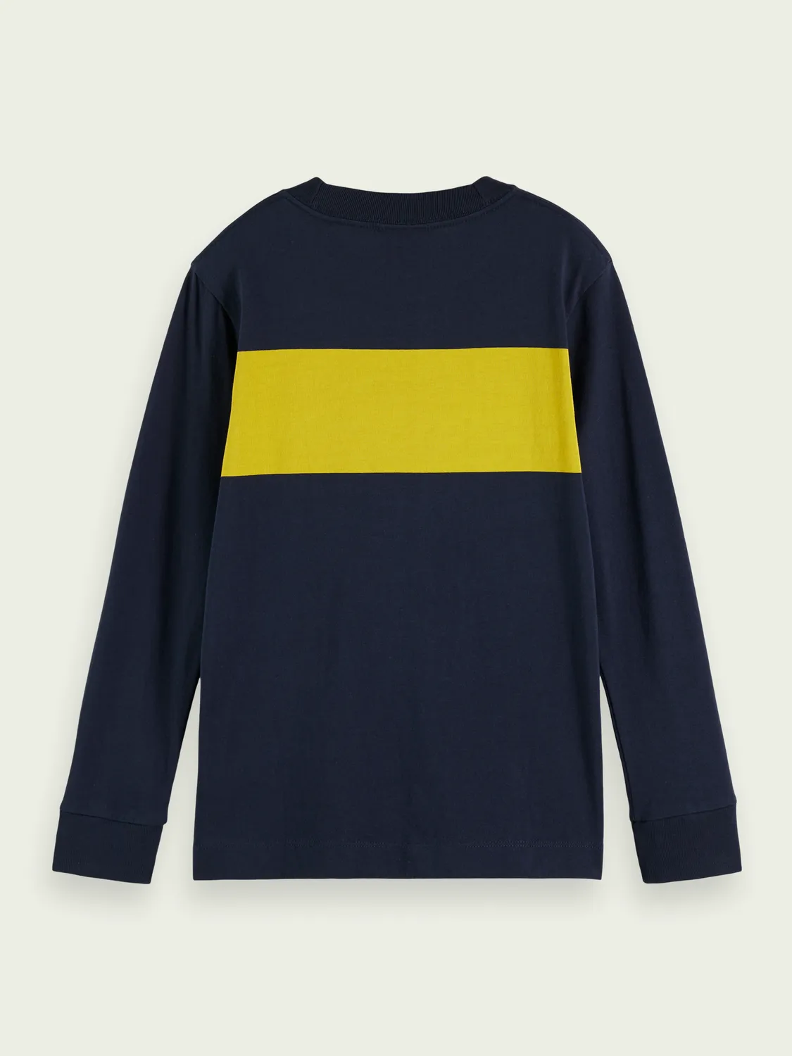 Scotch & Soda Boys L/S Shirt w/Yellow Stripe _Navy 171180-0002