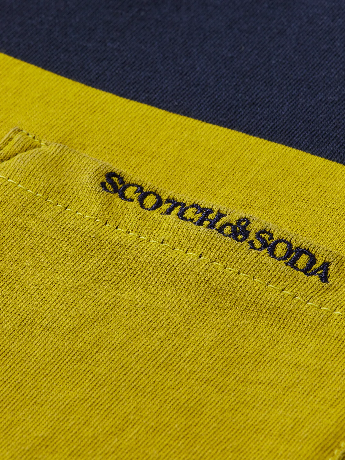 Scotch & Soda Boys L/S Shirt w/Yellow Stripe _Navy 171180-0002