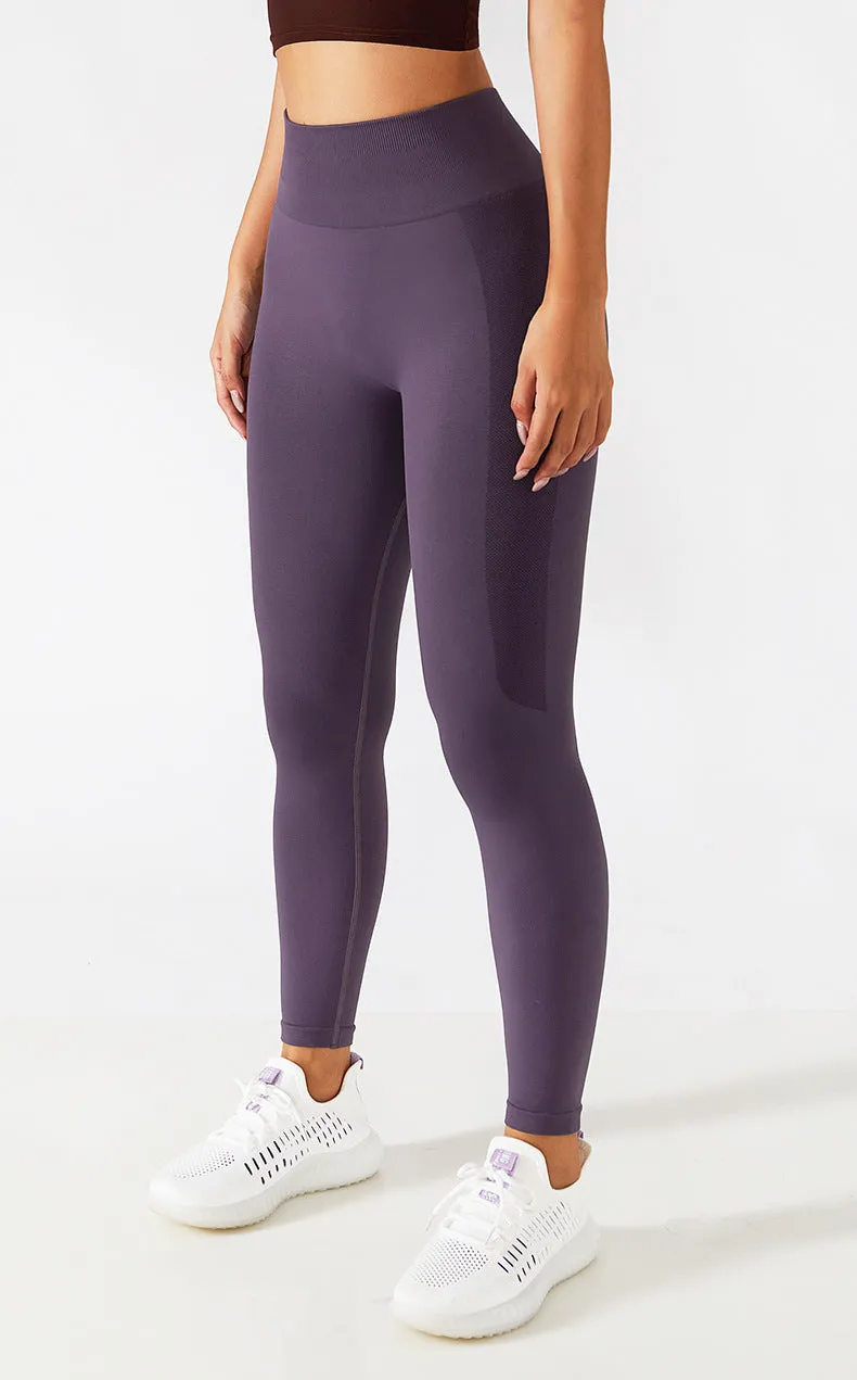 Seamless Solid Tummy Control Leggings