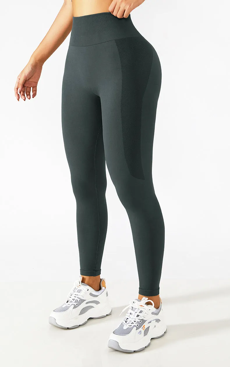 Seamless Solid Tummy Control Leggings